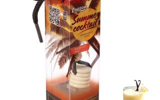 Ароматизатор подвесной в бутыльке Летние коктейли — Ванилла айс — (2626716) — Купить по цене от руб, Интернет магазин